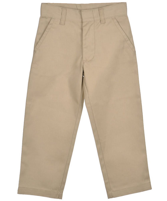 beige school uniform pants